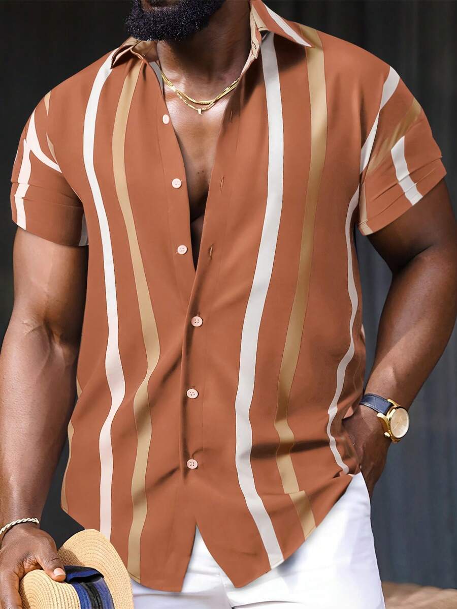 Comfy Striped Print Shirt
