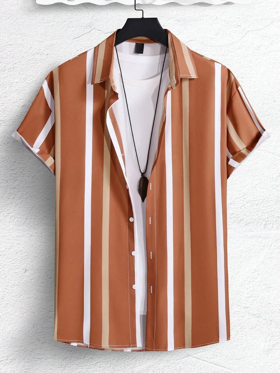 Comfy Striped Print Shirt