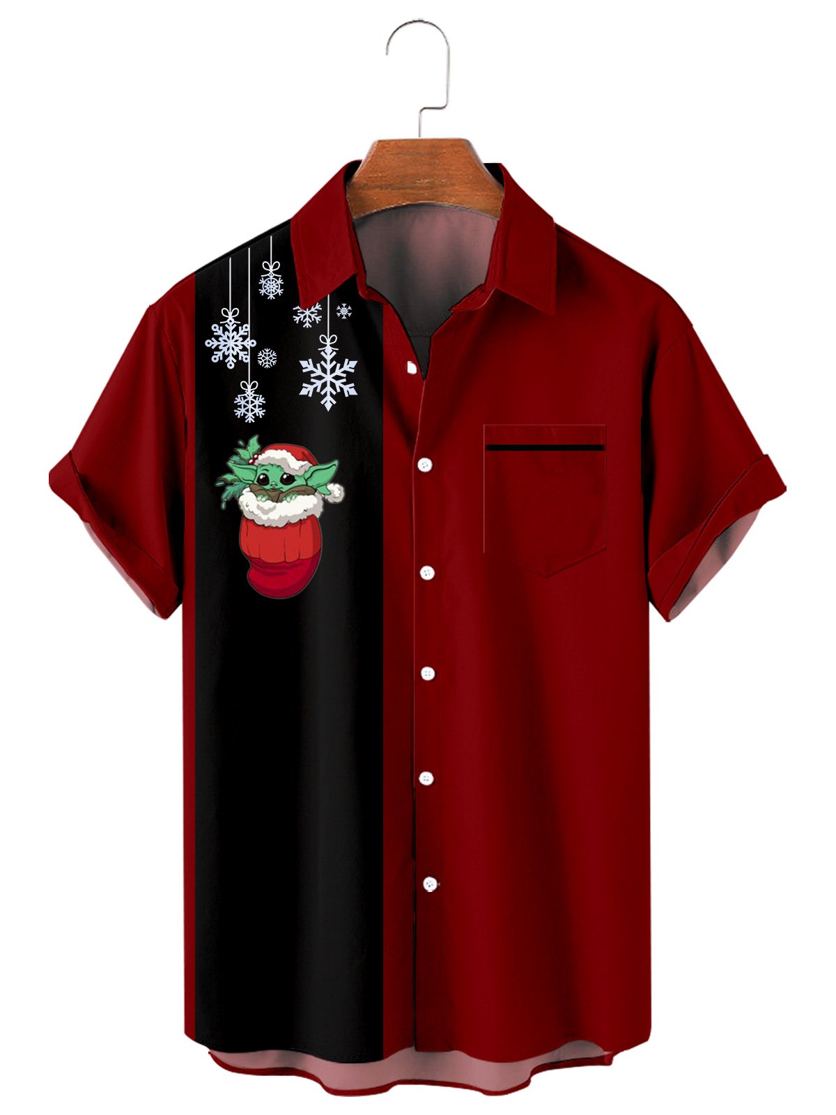 3D Digital Printing Button Lapel Shirt