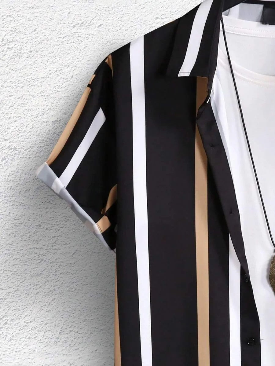 Comfy Striped Print Shirt