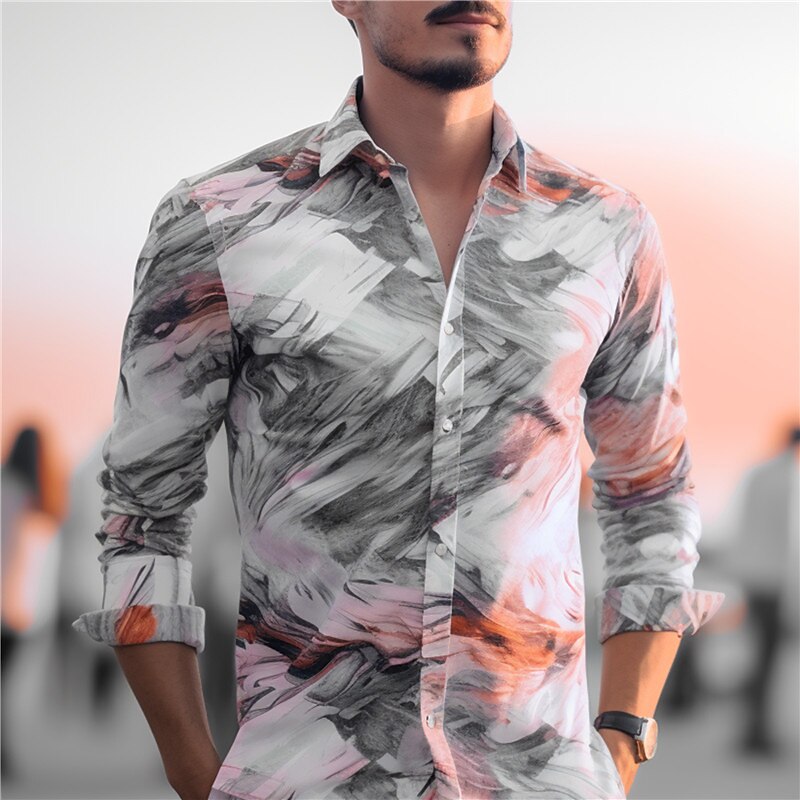 Abstract Graffiti Artistic Long Sleeve Shirt