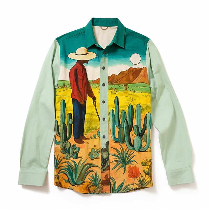 Abstract Graffiti Artistic Long Sleeve Shirt