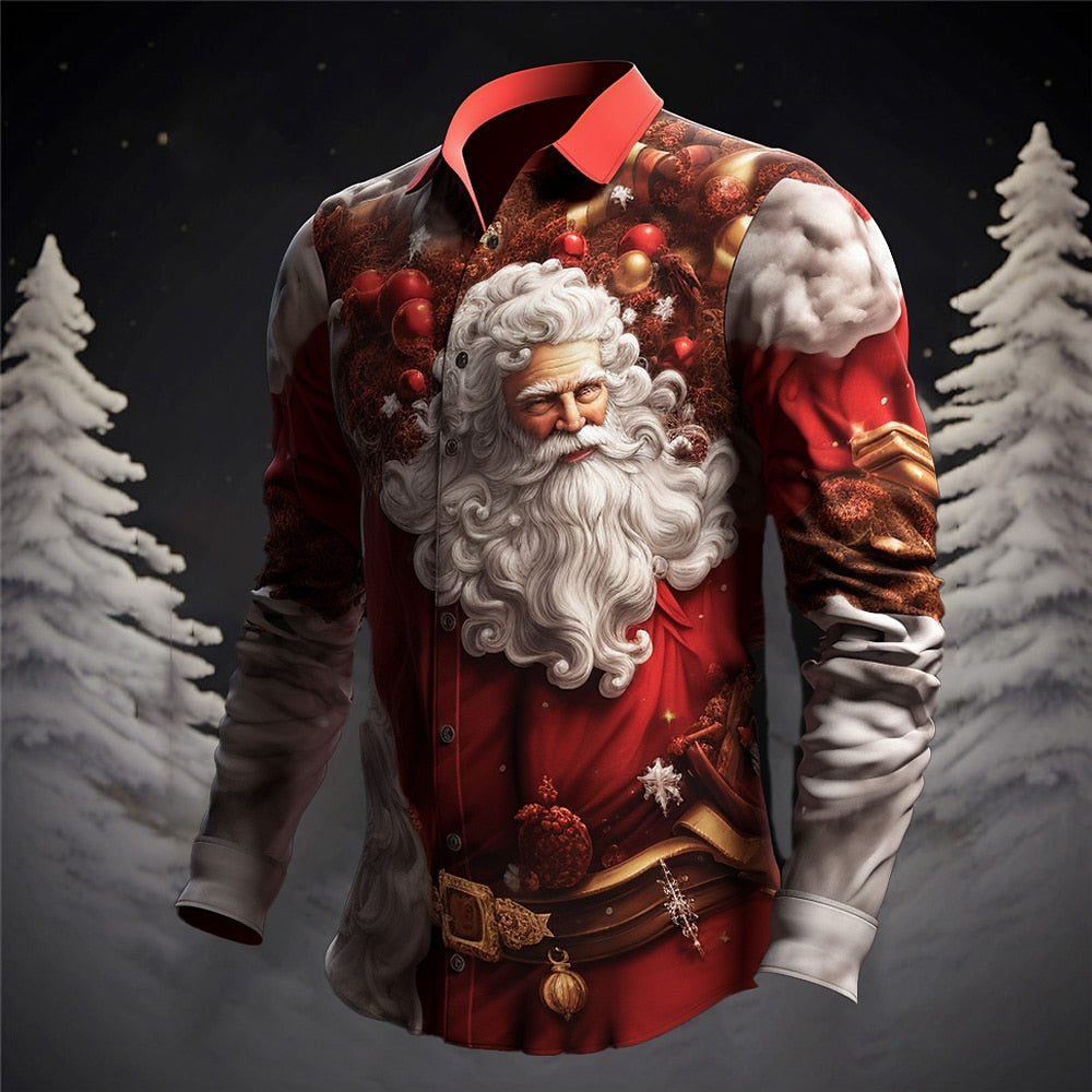 Christmas Holiday Majesty Santa Shirt