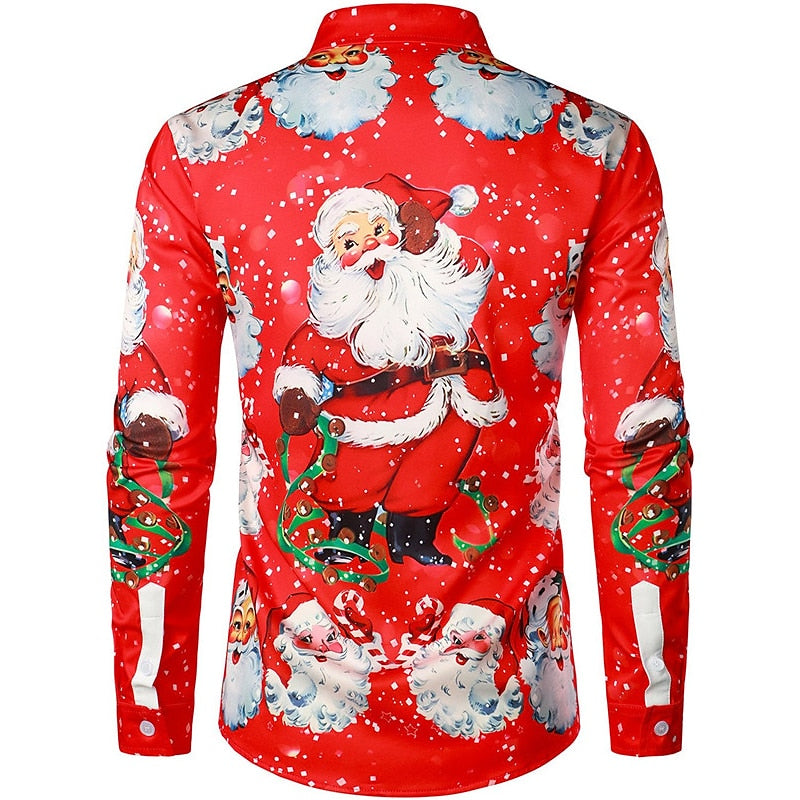Christmas Jolly Santa Claus Festive Holiday Shirt