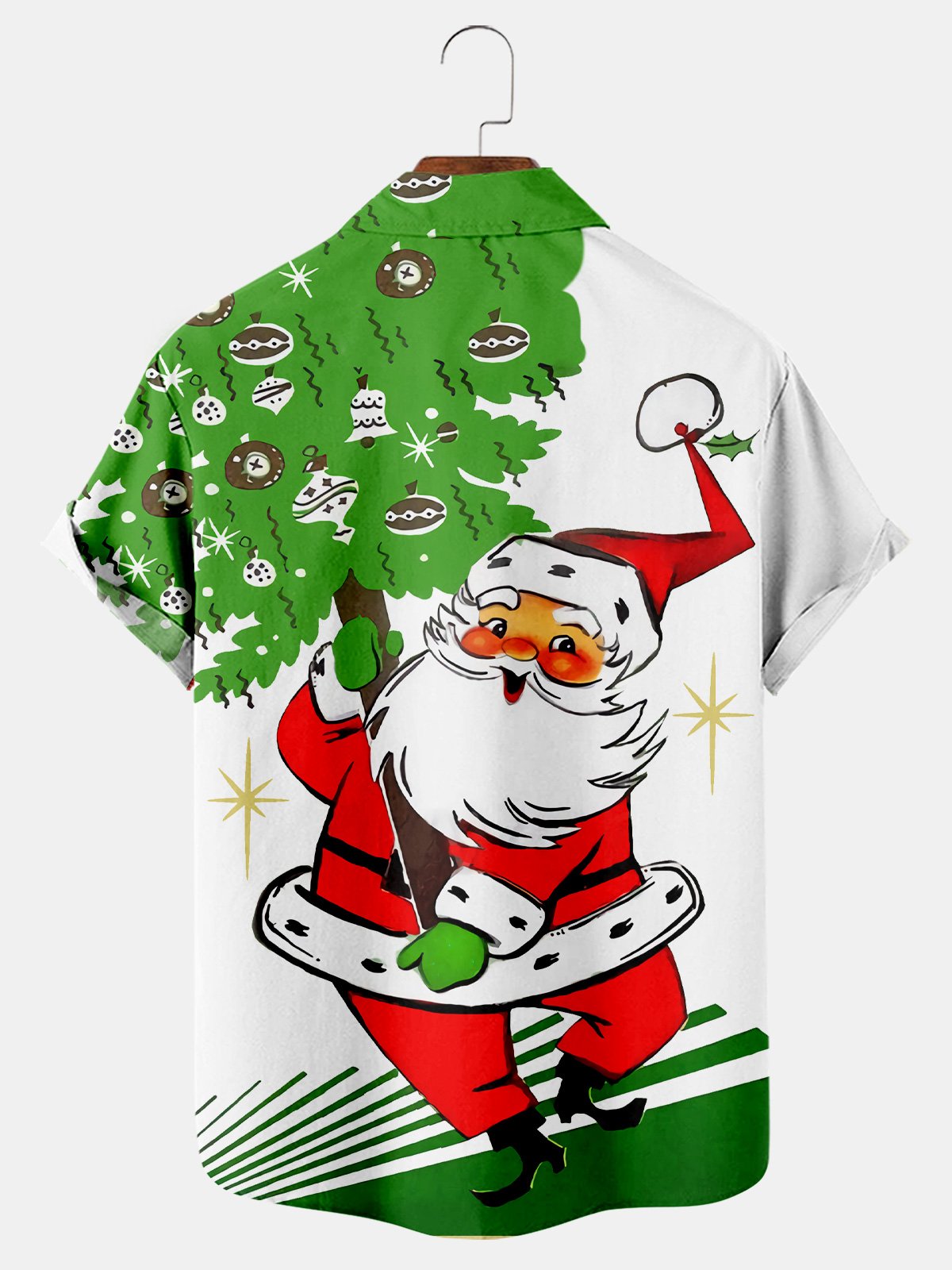 Festive Santa Claus Print Tee