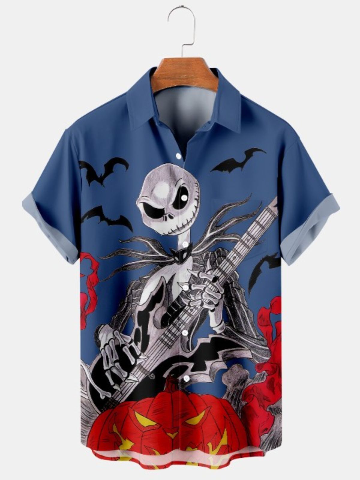 Guitar Jack Print Casual Shirt
