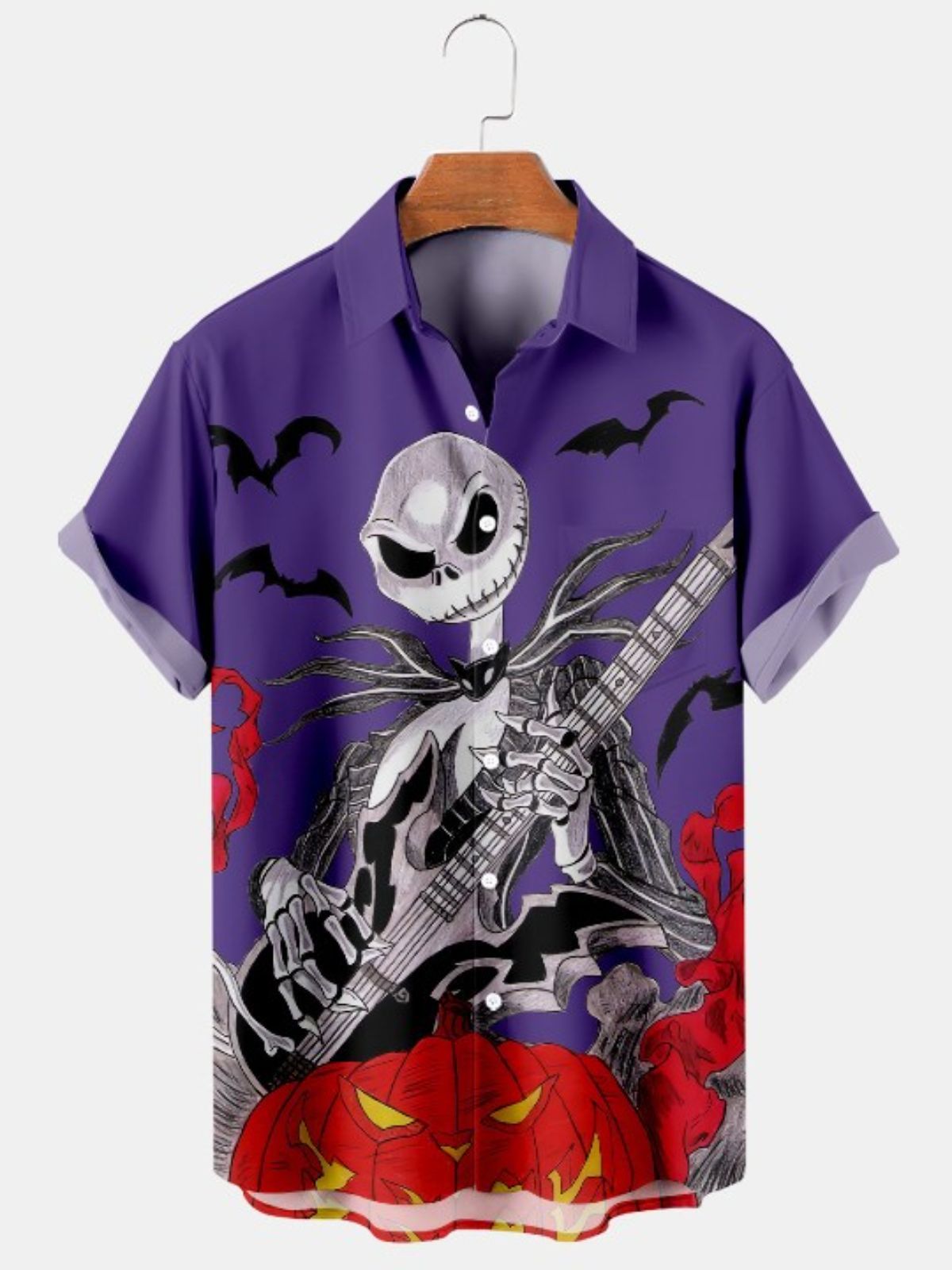 Guitar Jack Print Casual Shirt