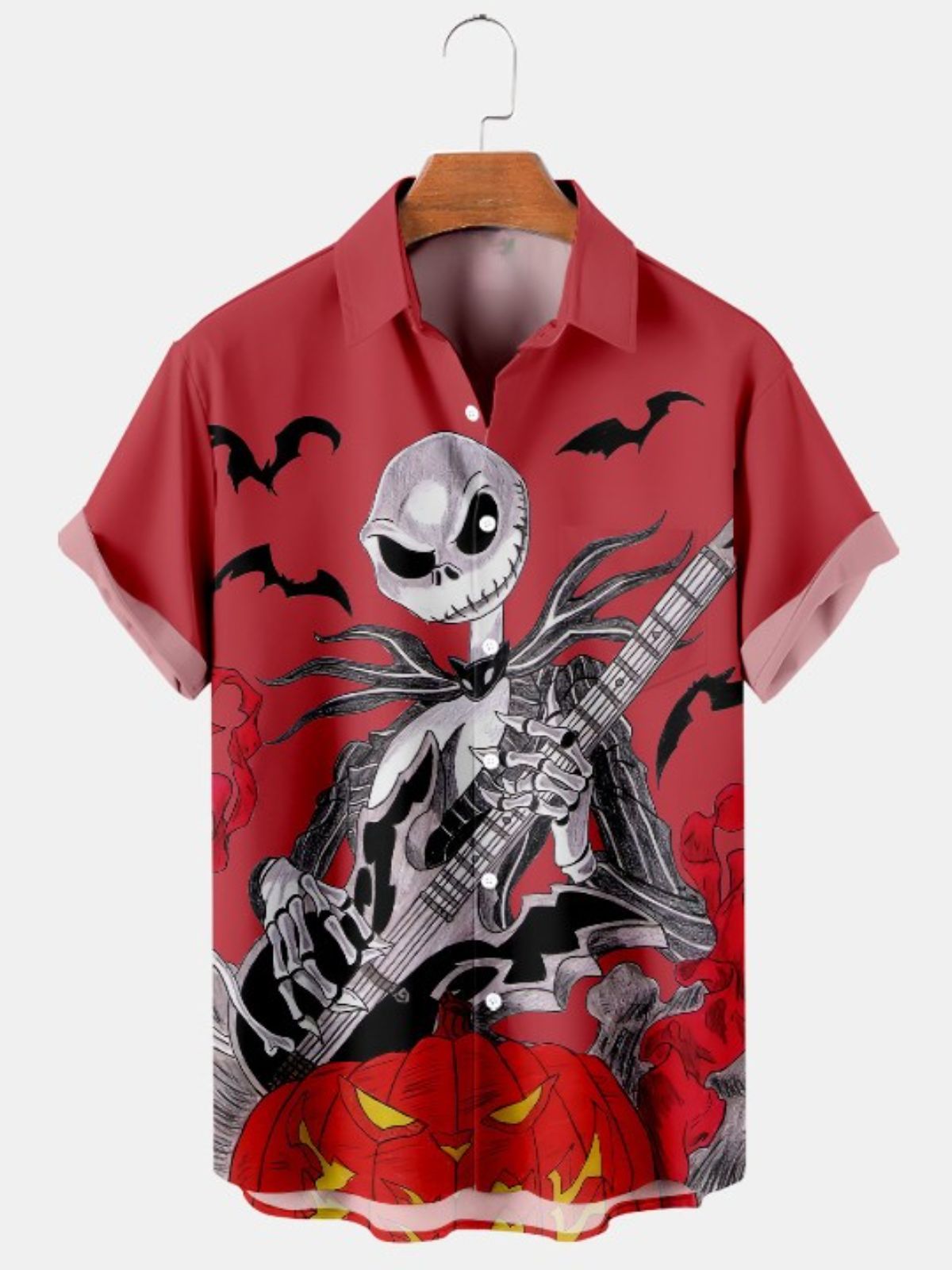 Guitar Jack Print Casual Shirt