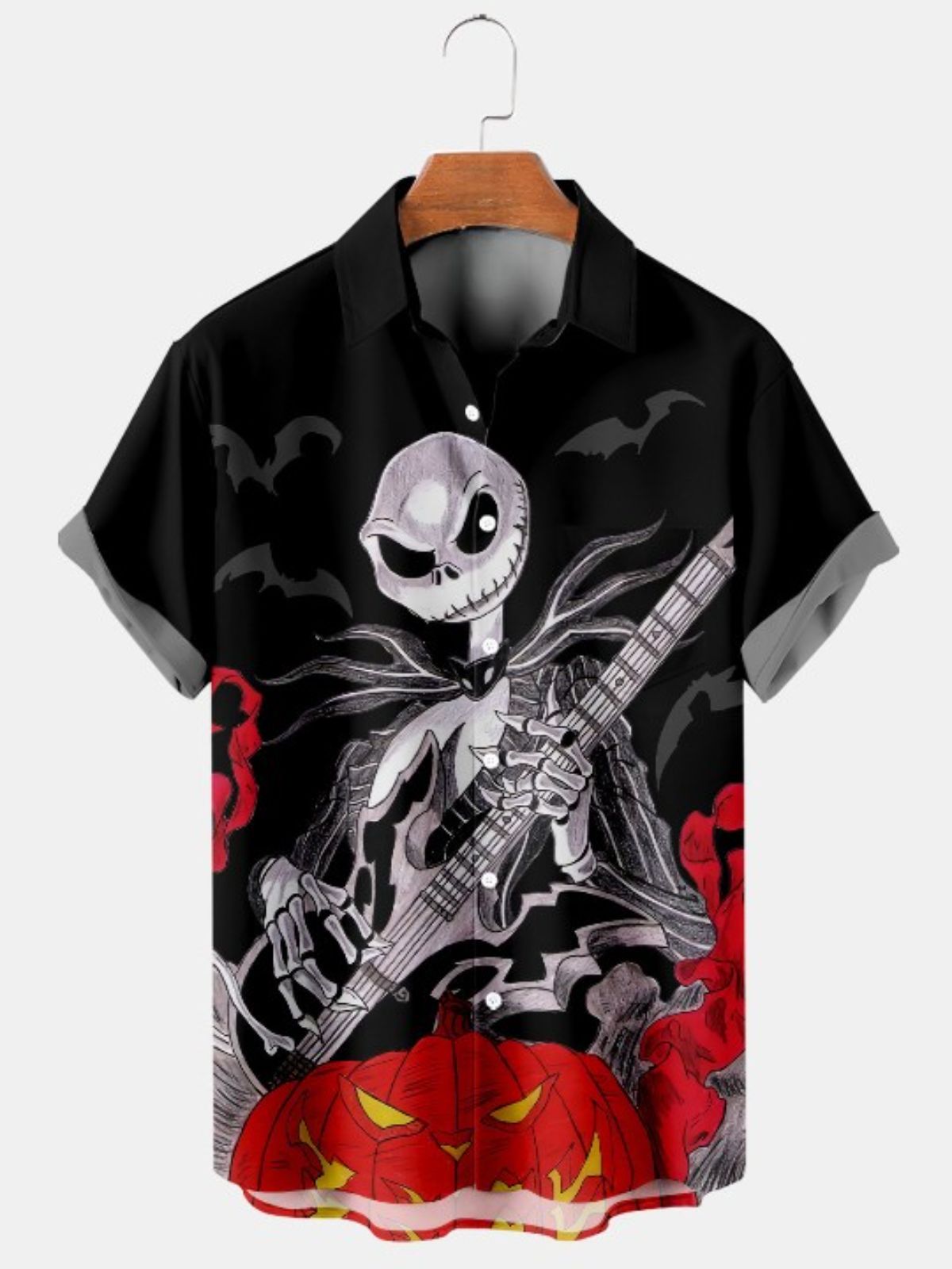 Guitar Jack Print Casual Shirt