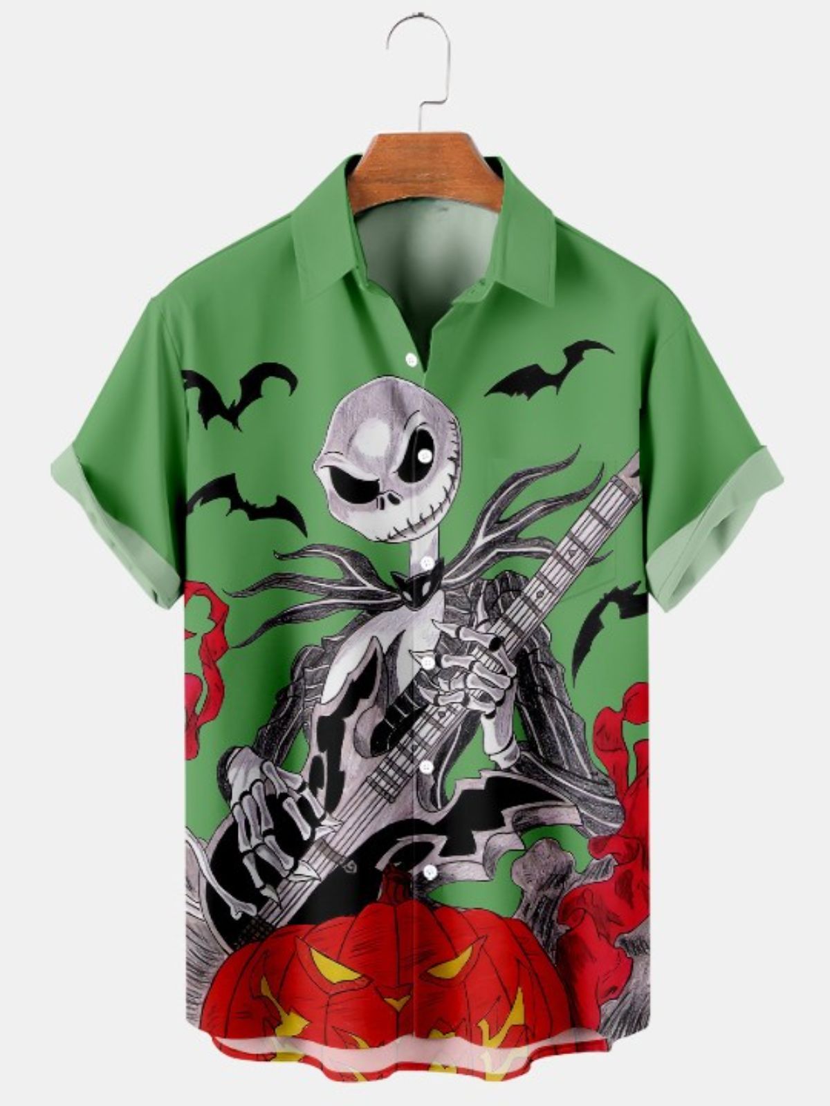 Guitar Jack Print Casual Shirt