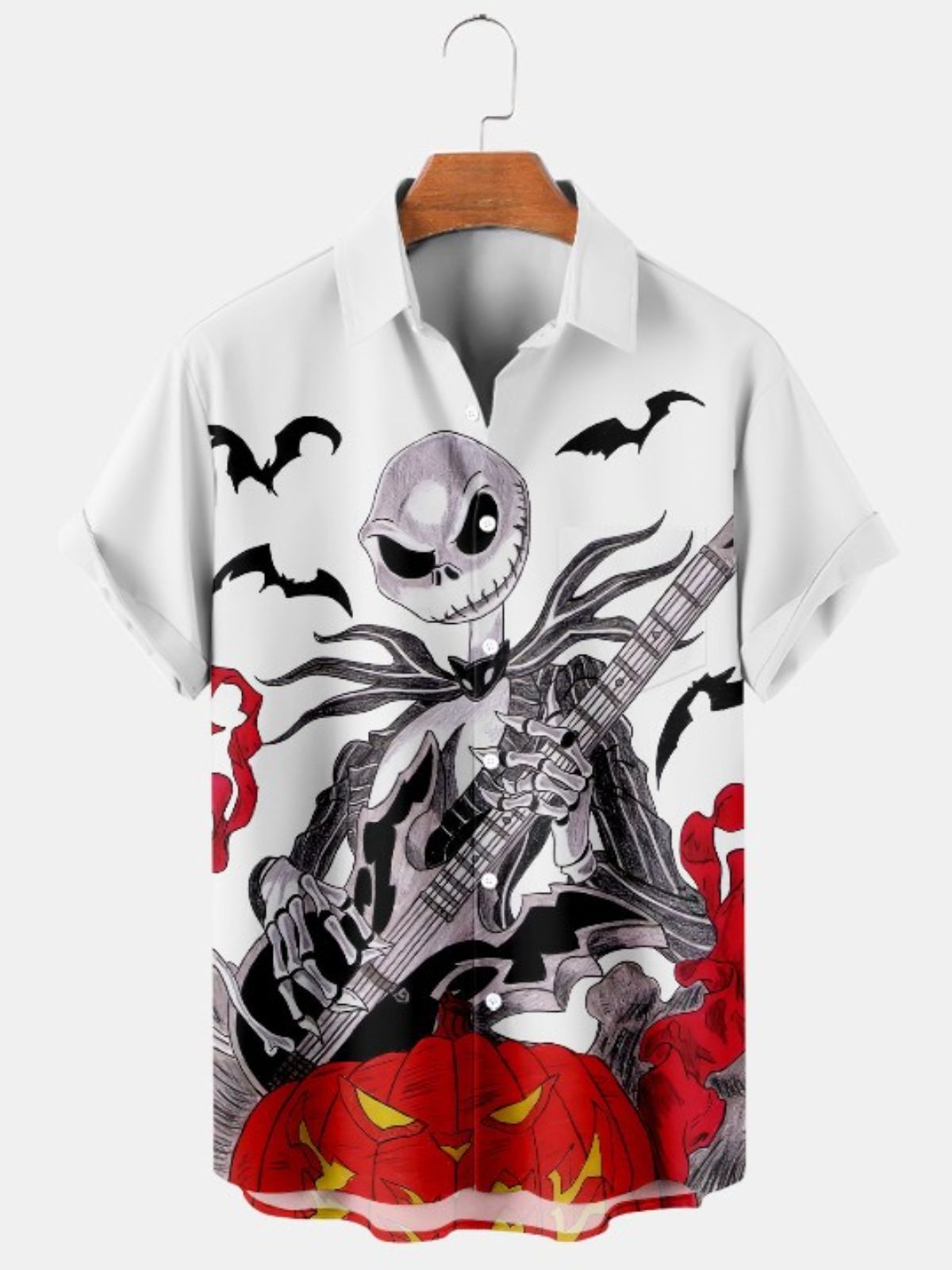 Guitar Jack Print Casual Shirt