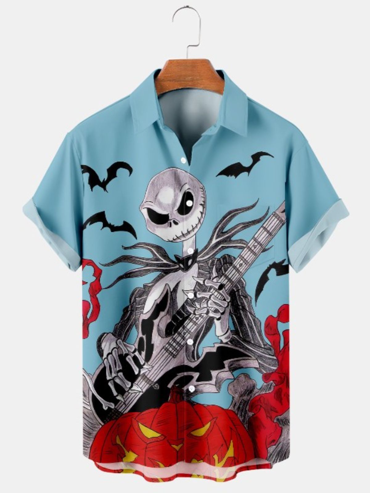 Guitar Jack Print Casual Shirt