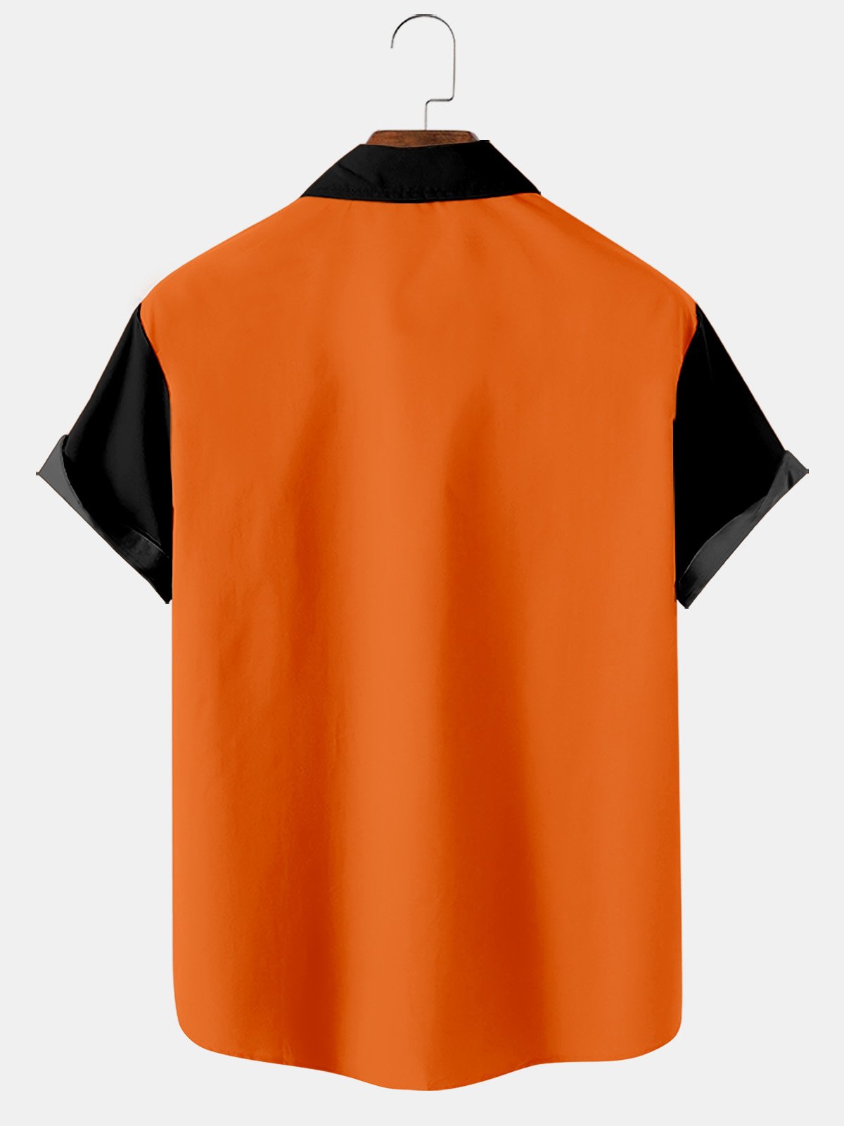 Halloween Cartoon Fun Print Bowling Shirt