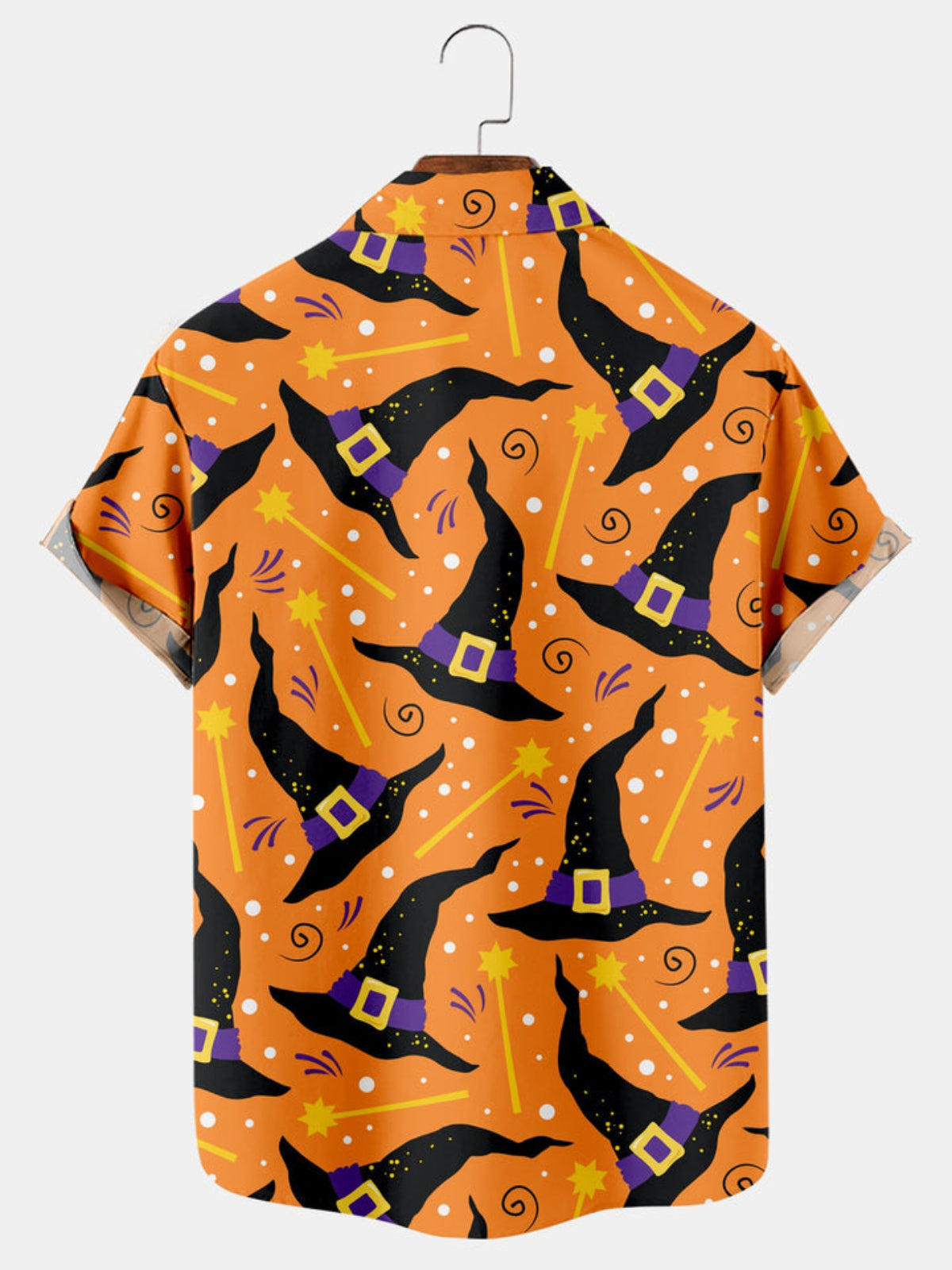 Halloween Hat Printed Short Sleeve Shirt
