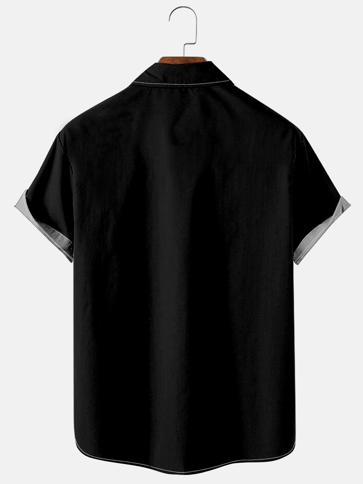 Hawaiian Tiki Funny Line Mask Striped Shirt