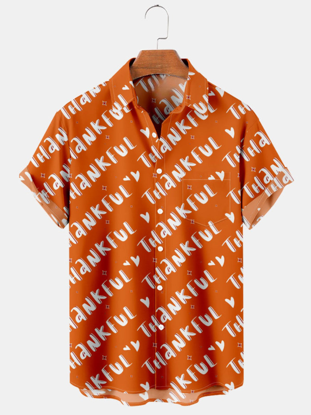 Letter Pocket Short Sleeve Shirt