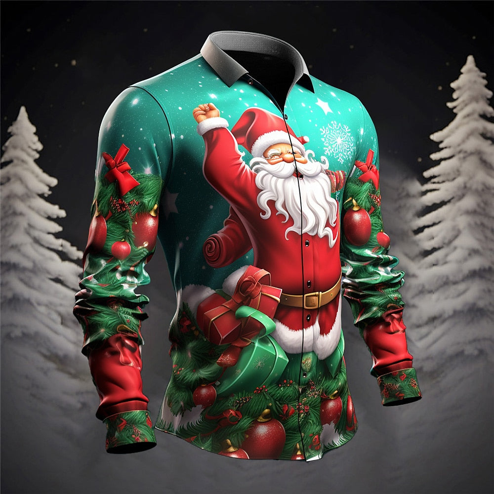 Merry Festivities Christmas Santa Shirt