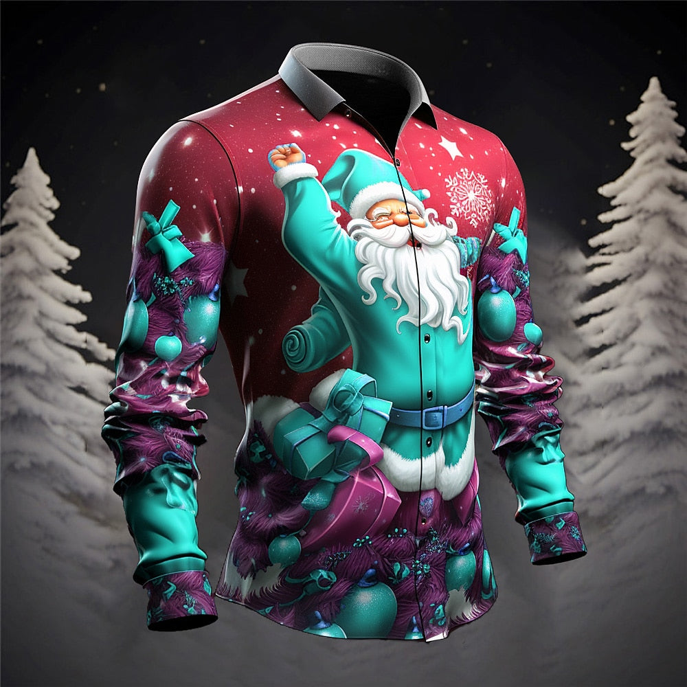 Merry Festivities Christmas Santa Shirt