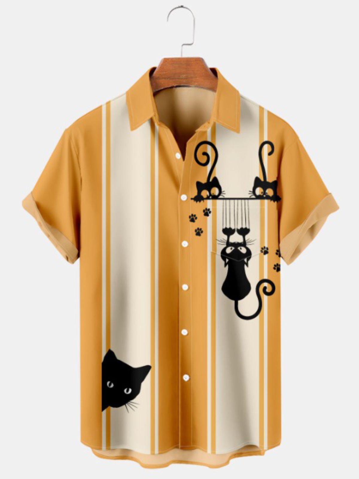 Pocket Print Short Sleeve Shirt