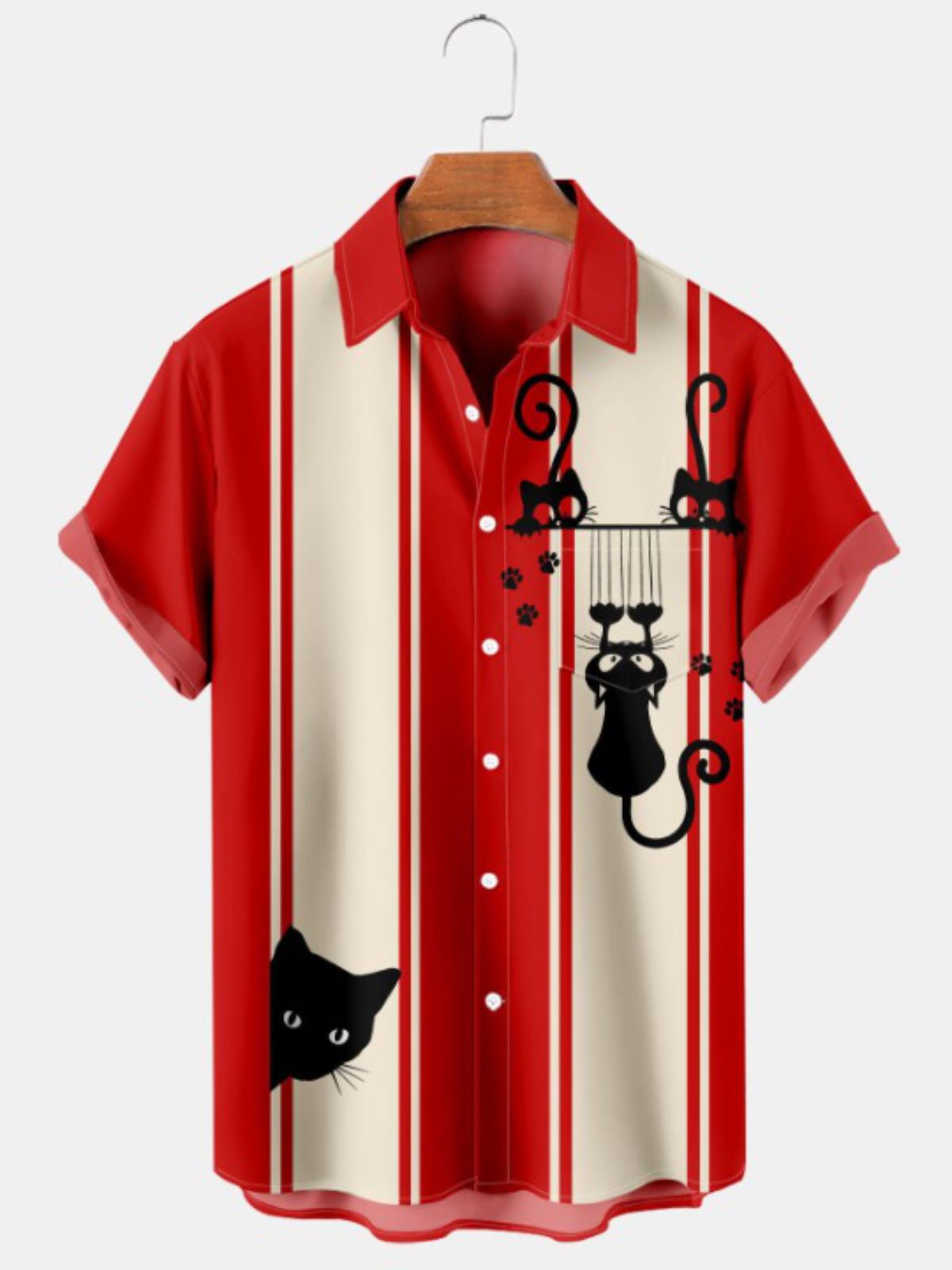 Pocket Print Short Sleeve Shirt