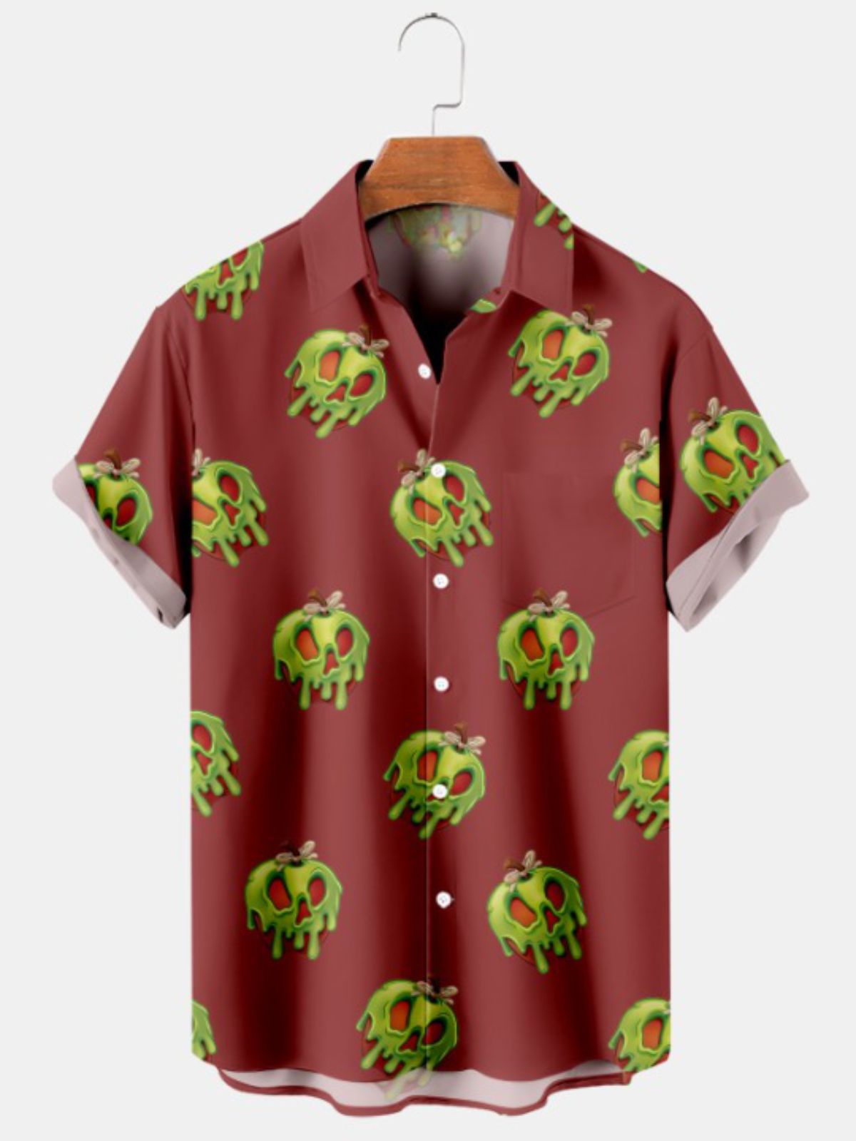 Apple Print Short Sleeve Shirt
