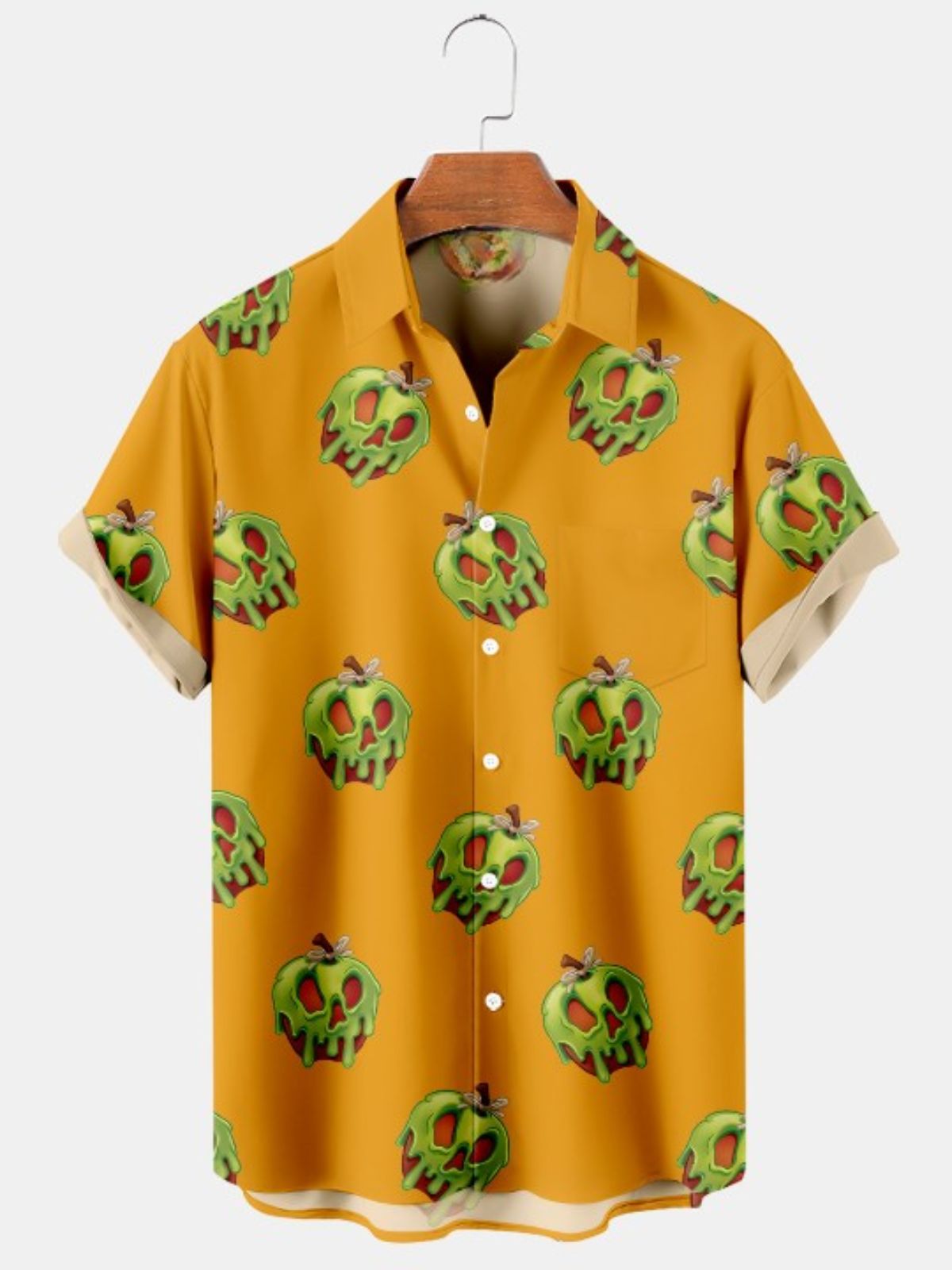 Apple Print Short Sleeve Shirt