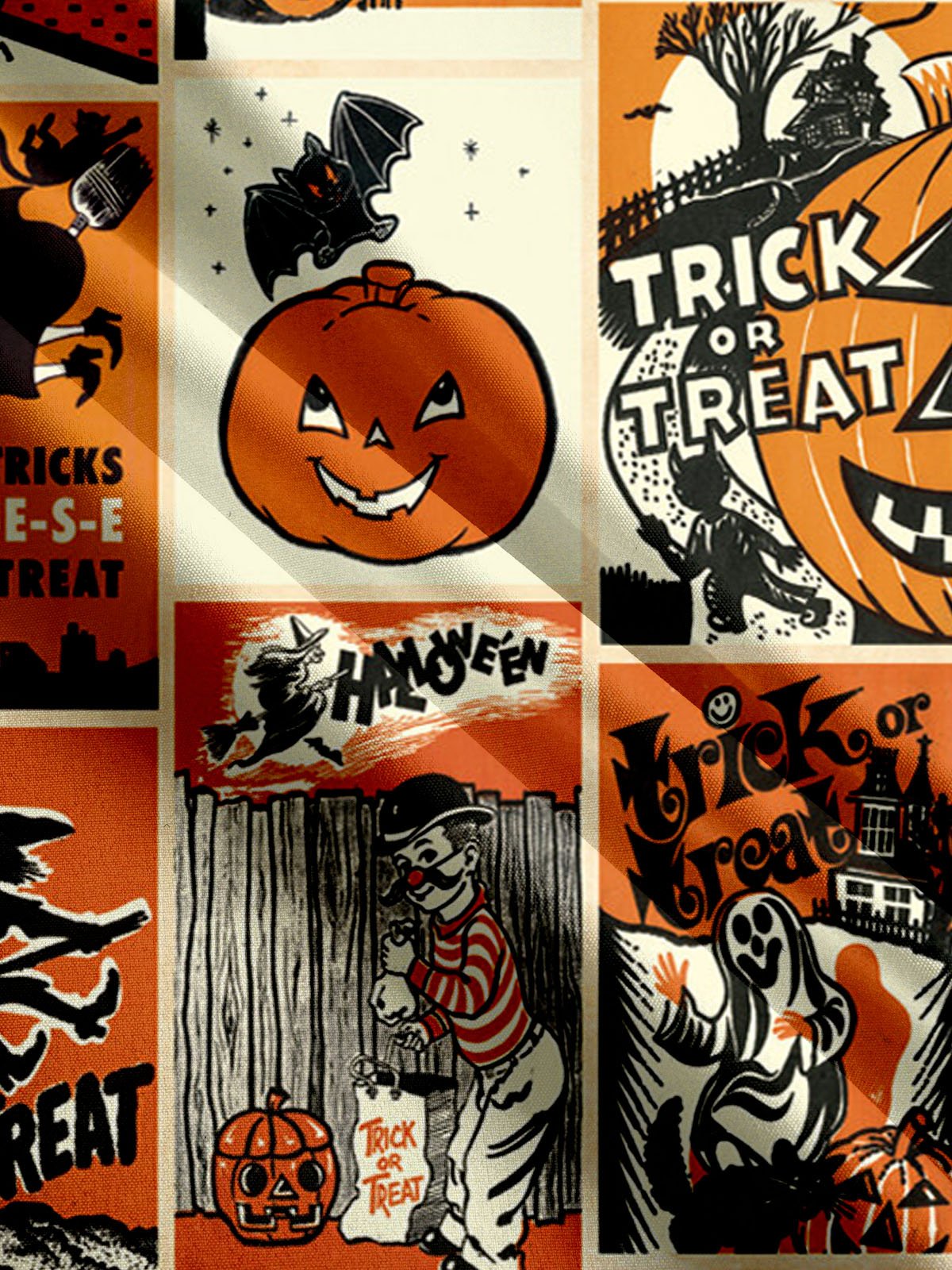 Pumpkin Print Pocket Short Sleeve Shirt