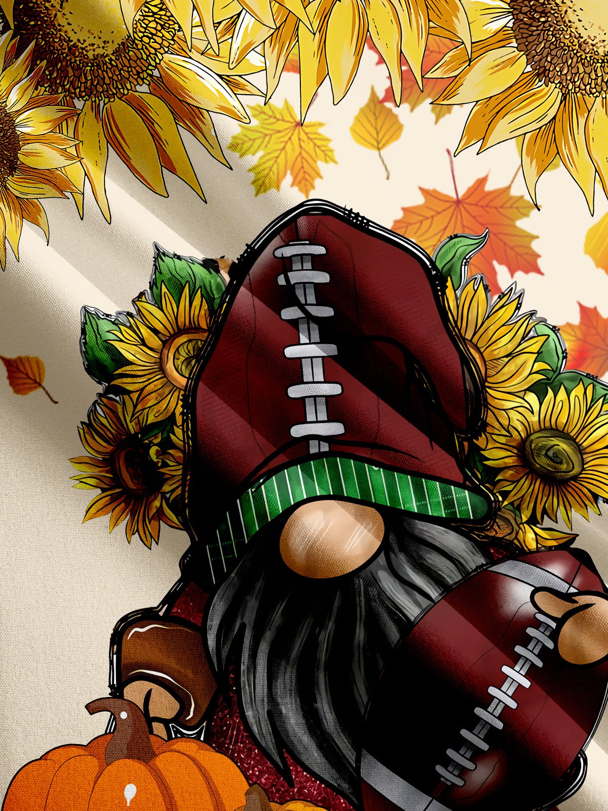 Rugby Sunflower Print Casual Shirt