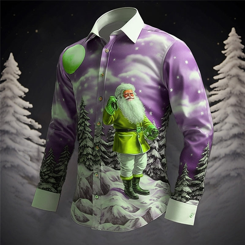Santa Christmas Midnight Serenade Shirt