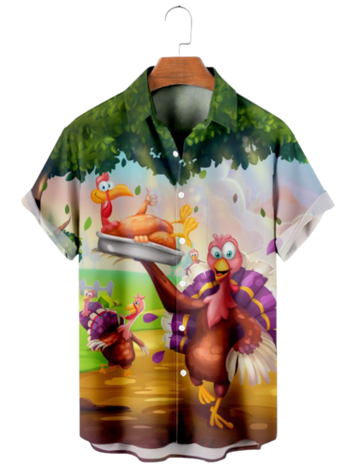 Thanksgiving Celebration Printed Shirt