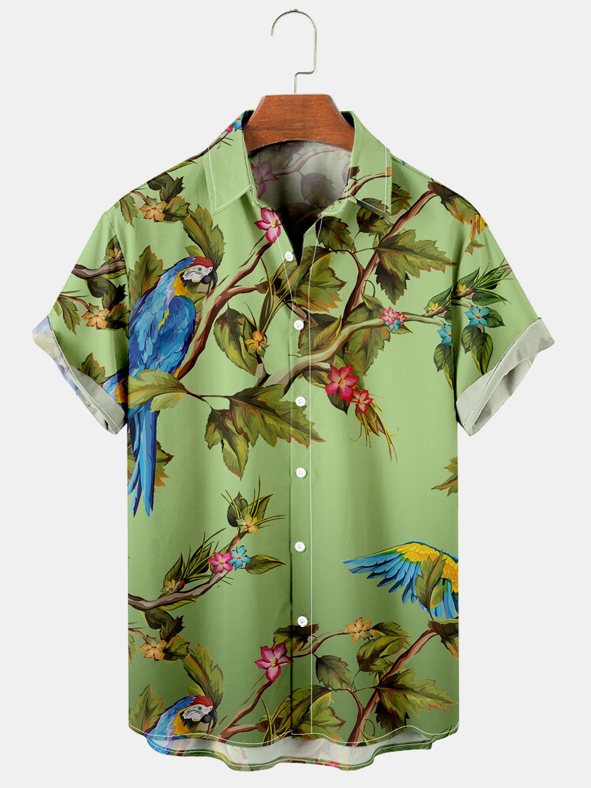 Vacation Mode Parrot Print Shirt