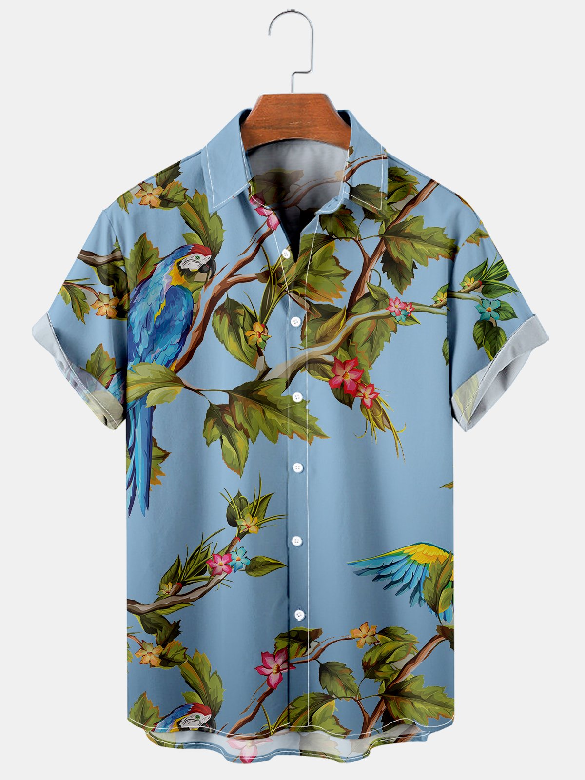Vacation Mode Parrot Print Shirt