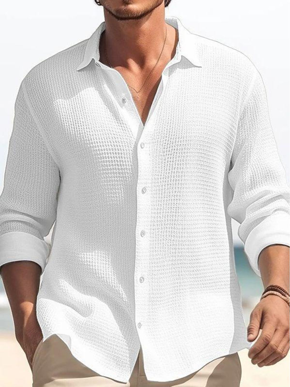 Waffle Cozy Long Sleeve Shirt