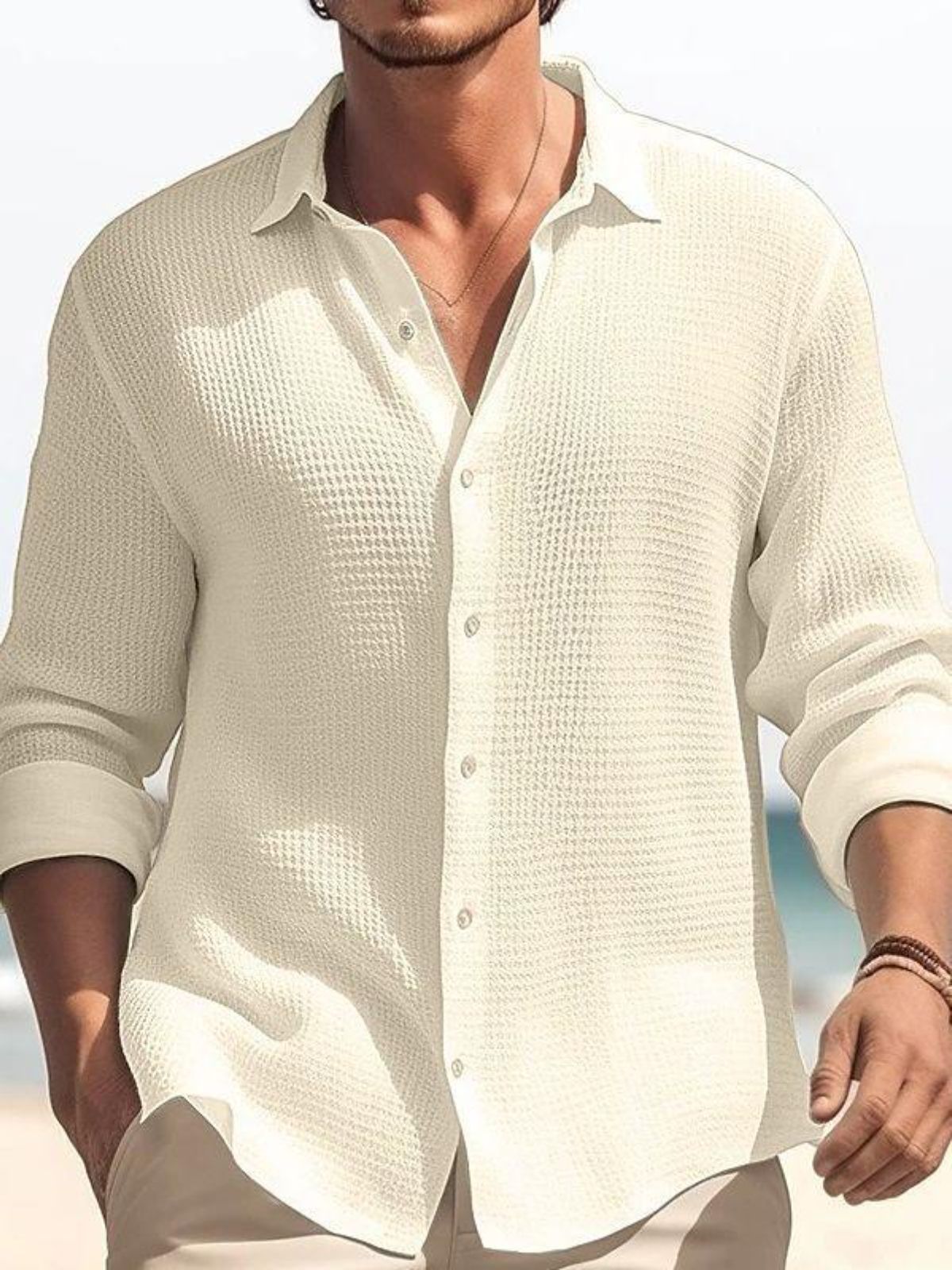 Waffle Cozy Long Sleeve Shirt