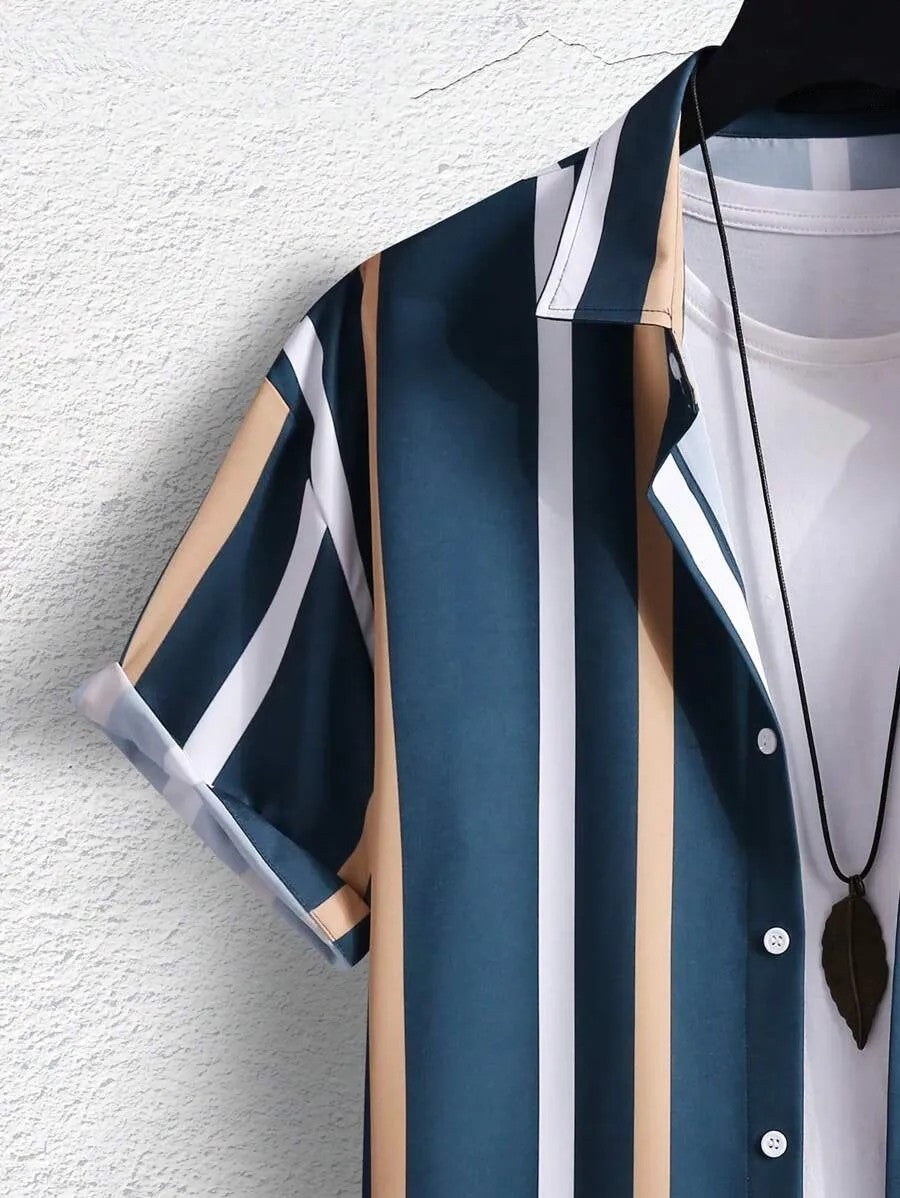 Comfy Striped Print Shirt