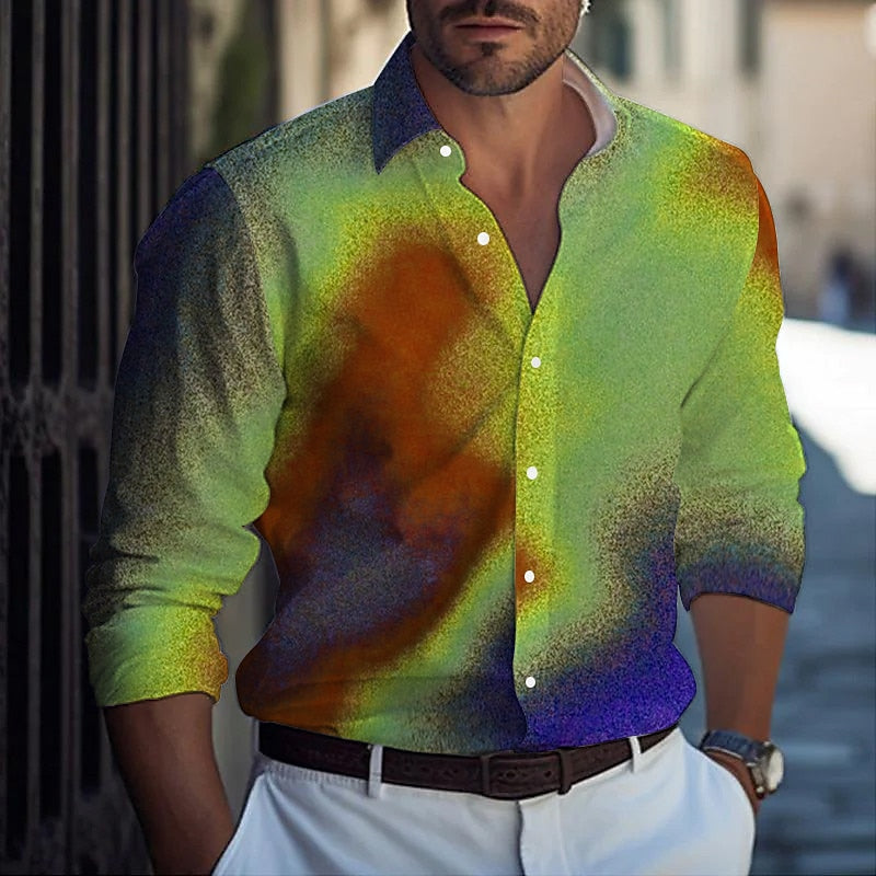 Gradient Ramp Abstract Shirt