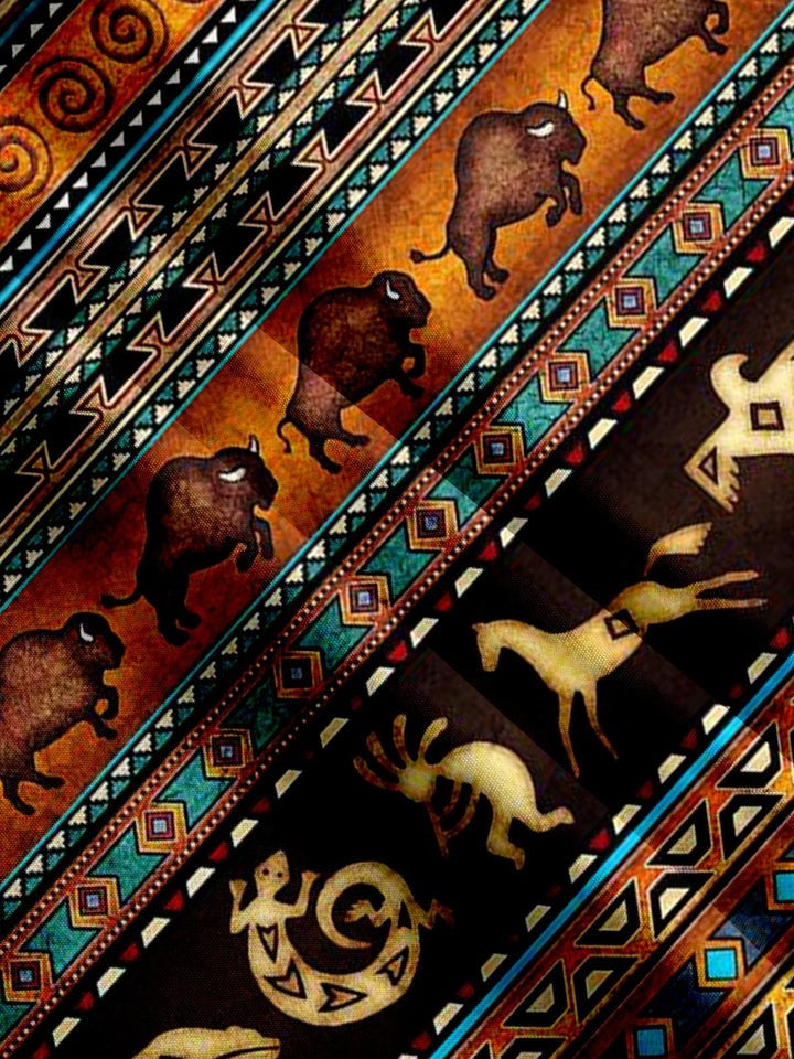 Vintage Ethnic Bullfighting Print Shirt