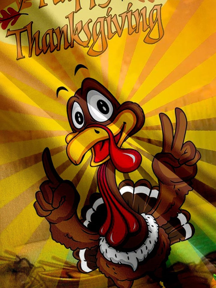 Thanksgiving Retro Turkey Print Shirt