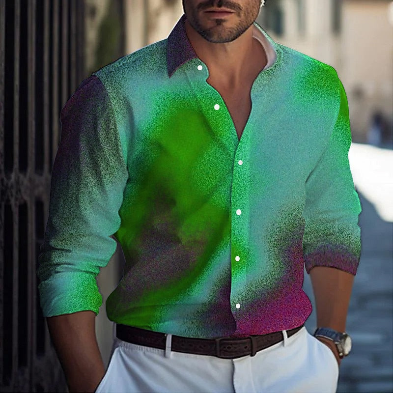 Gradient Ramp Abstract Shirt