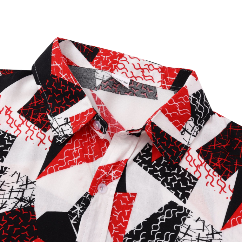Geometrics Design Short Sleeve Shirt
