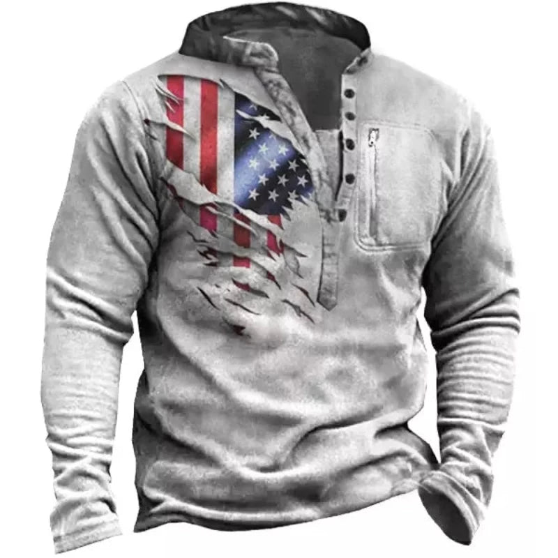 Men's Flag Print T-Shirt