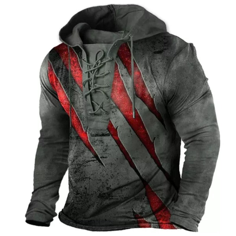 Outdoor Tactical Lace-Up Hoodies