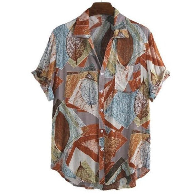 Graffiti Collar Shirt