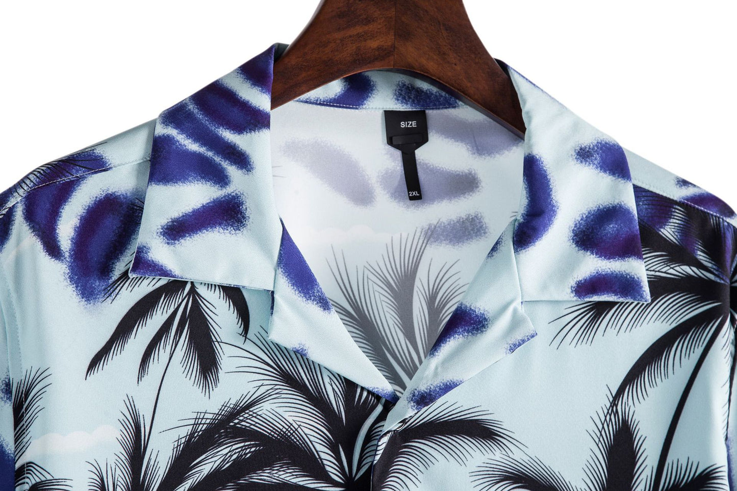 Palm Tree Printed Beach Shirt