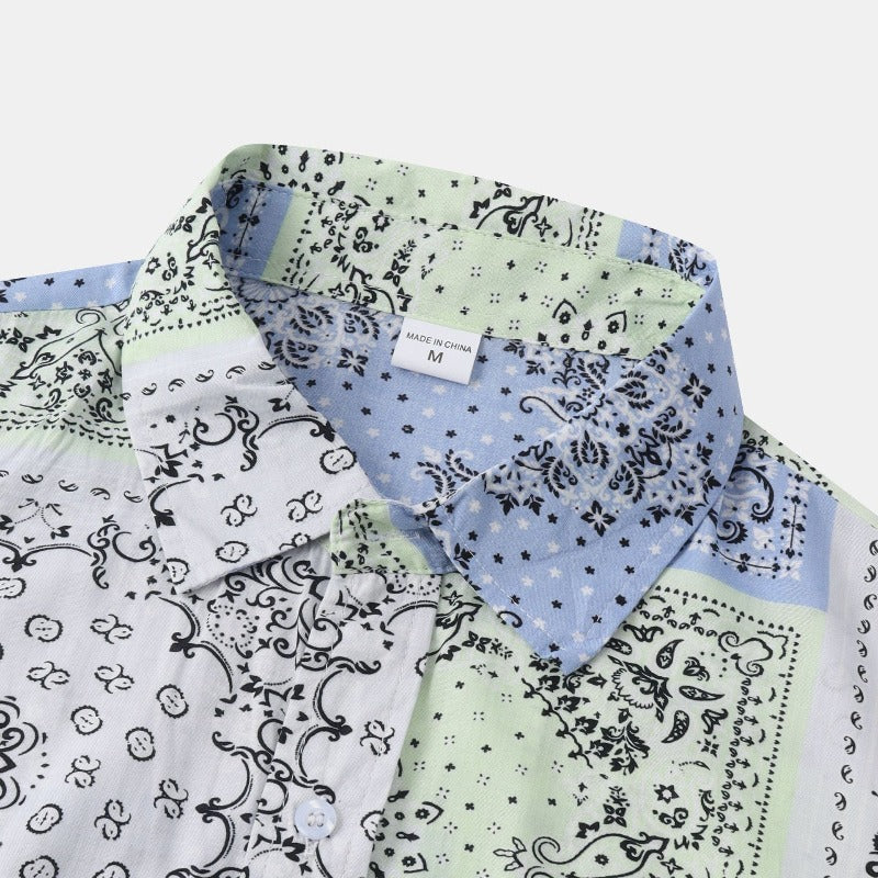 Casual Short Sleeve Floral Shirt
