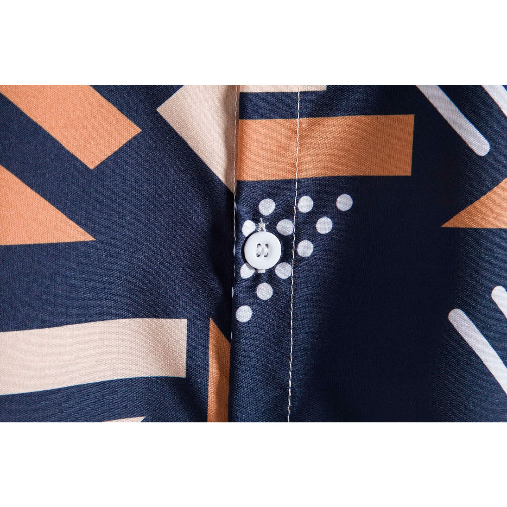 Printed Polyester Short Sleeved Shirt