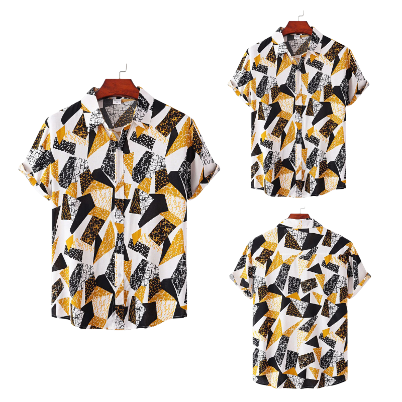 Geometrics Design Short Sleeve Shirt