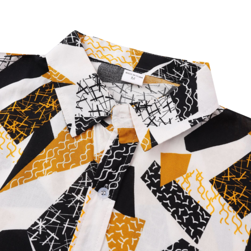 Geometrics Design Short Sleeve Shirt
