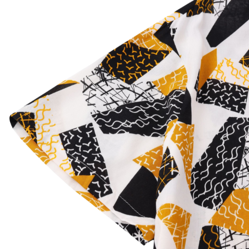 Geometrics Design Short Sleeve Shirt