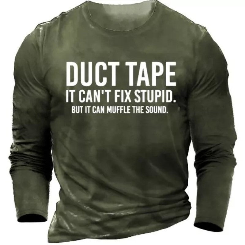 Men's Printed Cotton Full Sleeves T-shirt